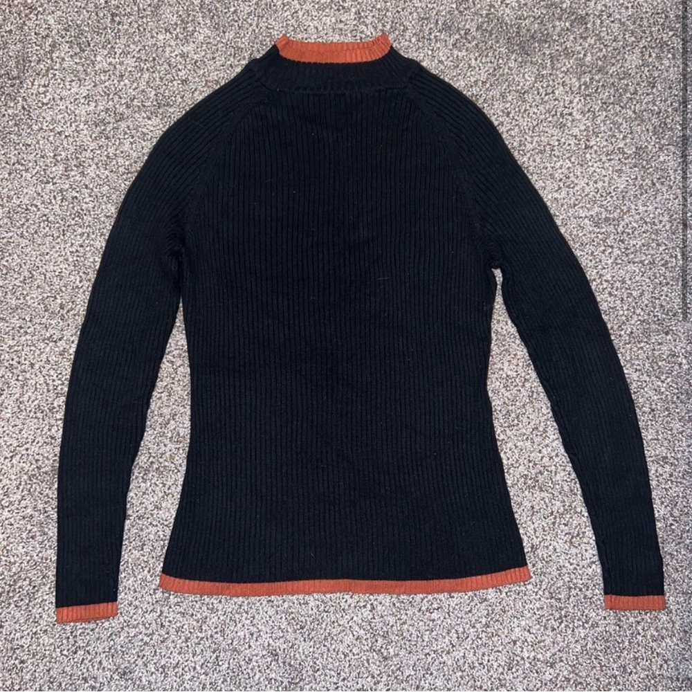 Mock neck long sleeve sweater